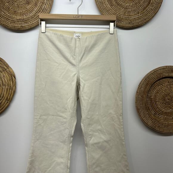 $128 Aritzia Wilfred Free Goodtime Pant 4 Mid Rise Flare Neutral Minimalist - Picture 4 of 7